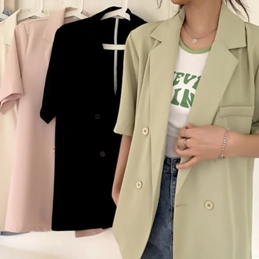 Women's Casual Suit Jacket Loose Fit