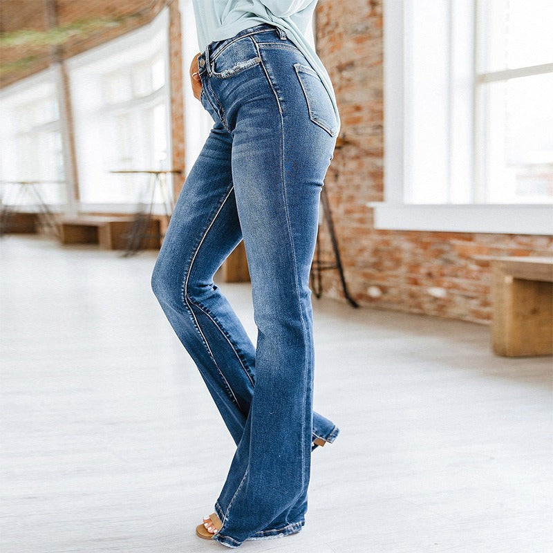 Women's High Waist Jeans Flared