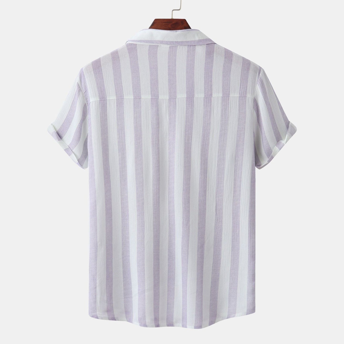 Men's striped short sleeved shirt