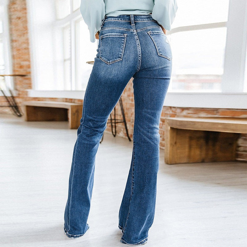 Women's High Waist Jeans Flared