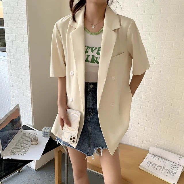 Women's Casual Suit Jacket Loose Fit