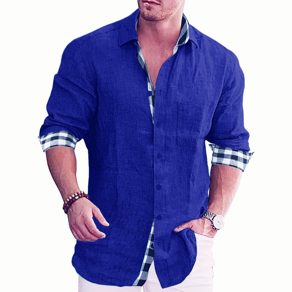 Men's Cotton and Linen Shirt