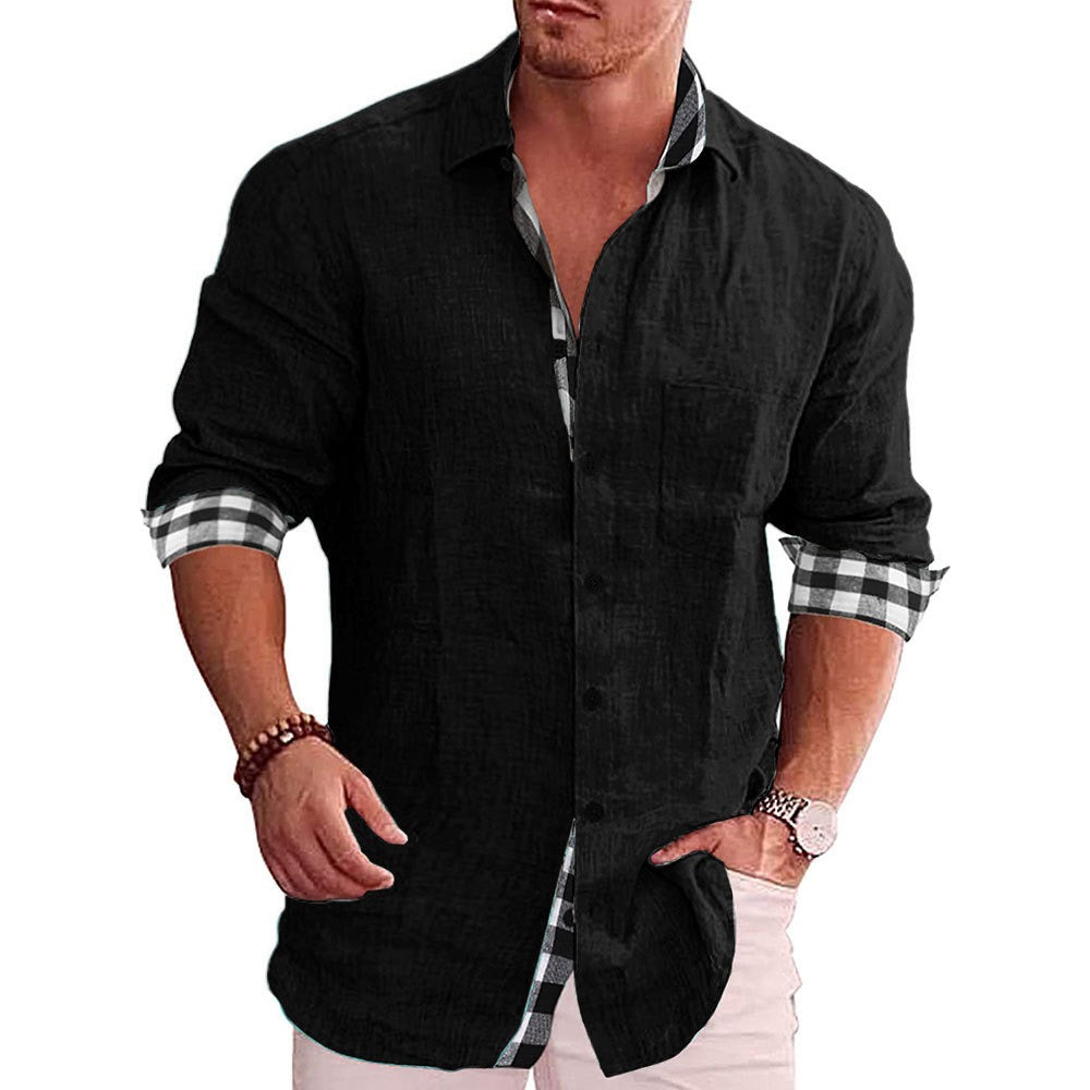 Men's Cotton and Linen Shirt