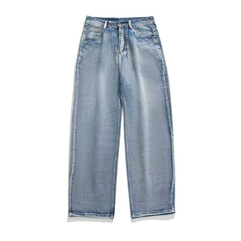 Simple Loose Straight Jeans For Men