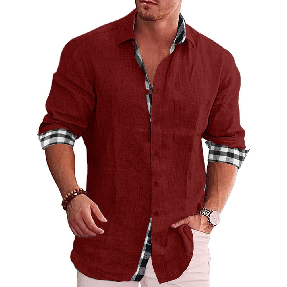 Men's Cotton and Linen Shirt