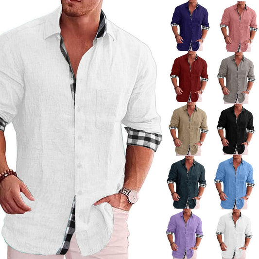 Men's Cotton and Linen Shirt